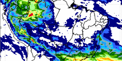 Previsão do INMET para chuva no Brasil entre 31 de agosto e 7 de setembro de 2026